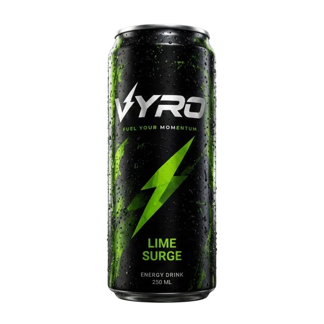VYRO Lime Surge energy drink can