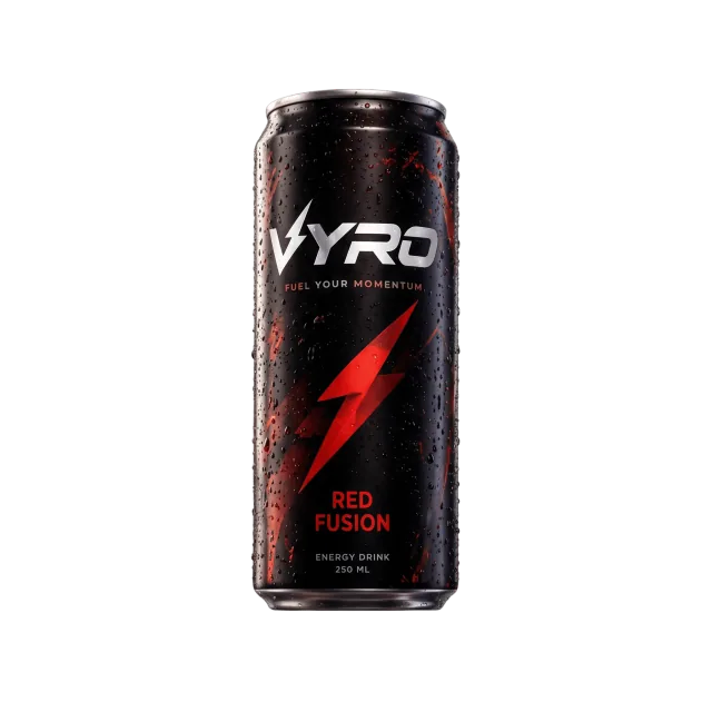VYRO Red Fusion energy drink can